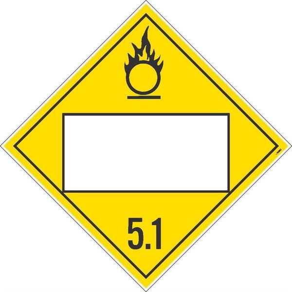 Nmc PLACARD, FLAMMABLE 1903 3,  DL178BUV50